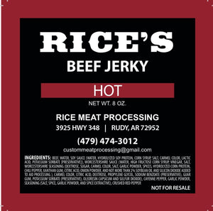 Hot Beef Jerky