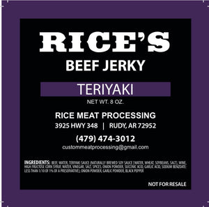 Teriyaki Beef Jerky