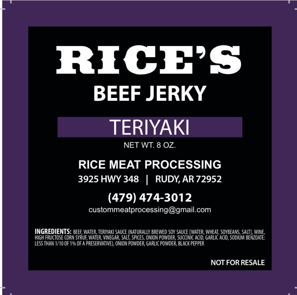 Teriyaki Beef Jerky